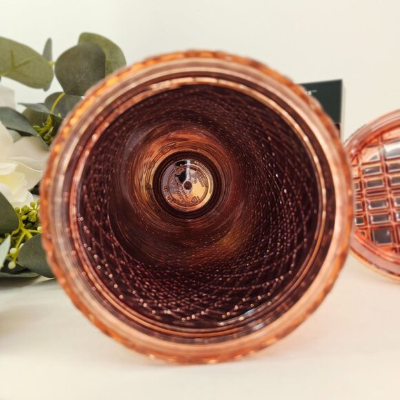 Starbucks 24 Oz Rose Gold Diamond Textured Tumbler & Keychain Cold Cup Ornament - Picture 3 of 10